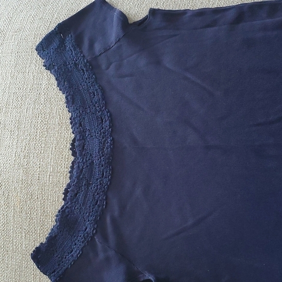 Ralph Lauren  Polo knit top Navy Blue Large - Picture 2 of 4